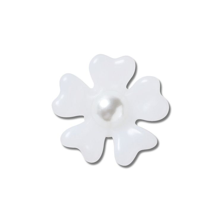 Tiny White Matte Pearl Flower