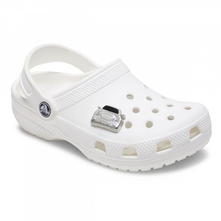 Silver Crocs Car