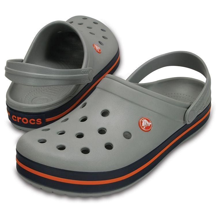 Crocband - Light Grey/Navy
