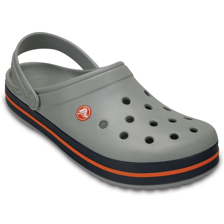 Crocband - Light Grey/Navy