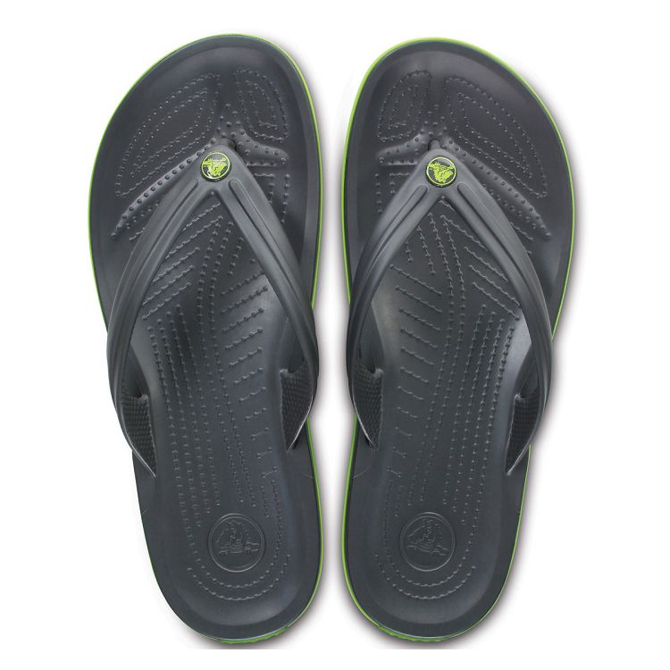 Crocband Flip - Graphite/Volt Green