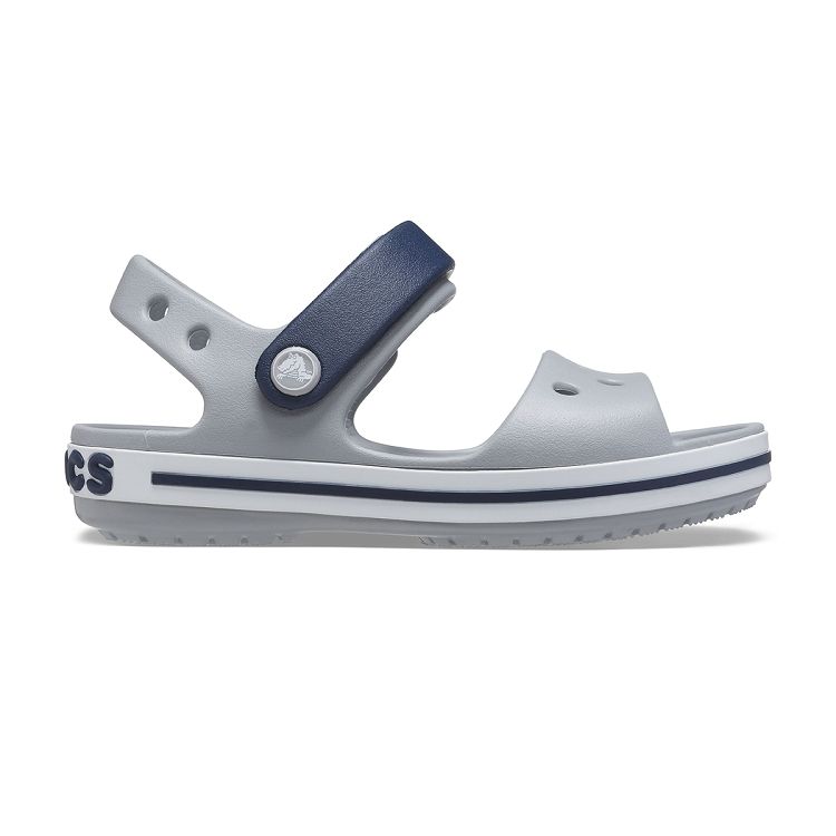 Crocband Sandal Kids - Light Grey/Navy