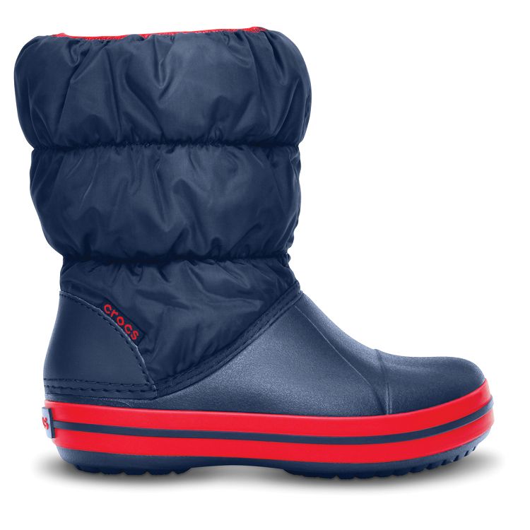 Winter Puff Boot Kids - Navy/Red