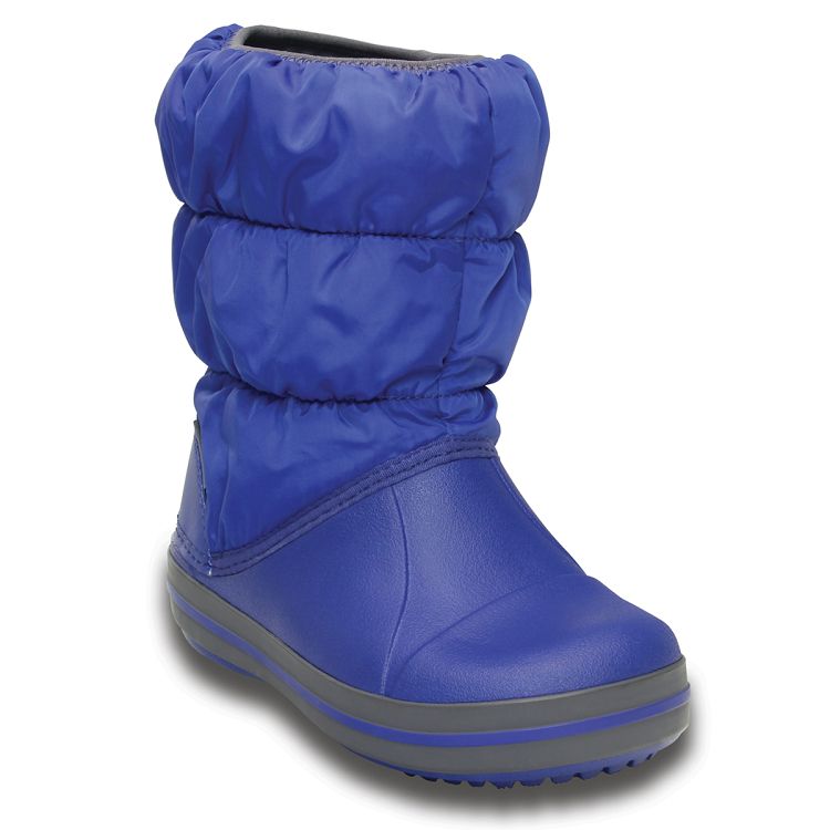 Winter Puff Boot Kids - Cerulean Blue/Light Grey
