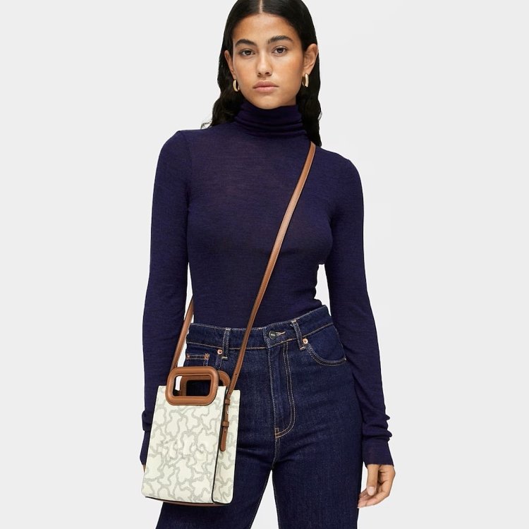Mini Bolso Pop K Icon Beige-Multi - BEIGE