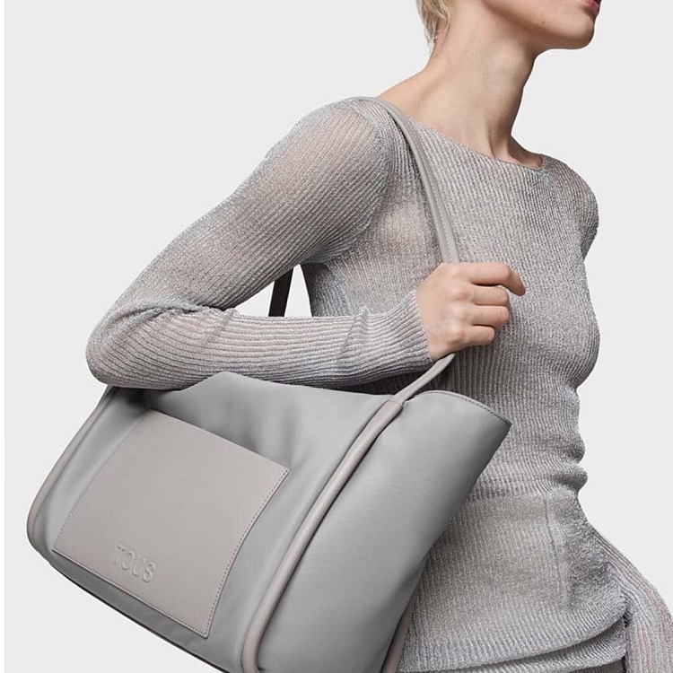 CAPAZO XL. TOUS MIRANDA SOFT GRIS - GRIS