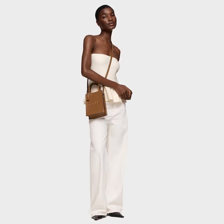 MINI BOLSO POP TOUS BRENDA CAMEL - CAMEL