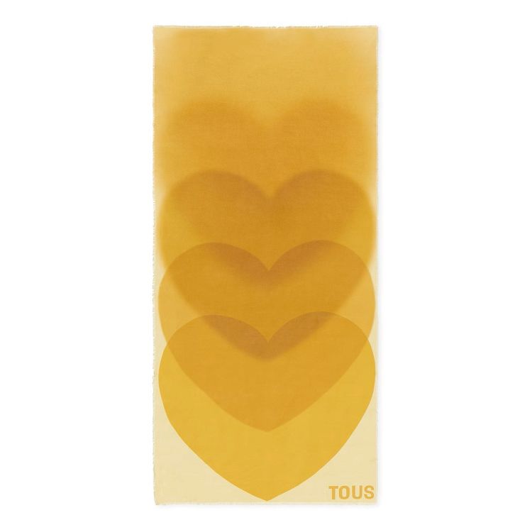 200X90 TOUS BLURRY HEART MOSTAZA - MOSTAZA