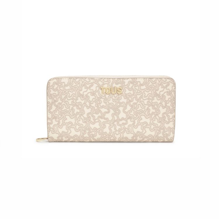 BILLETERA M. KAOS MINI LINES BEIGE - BEIGE