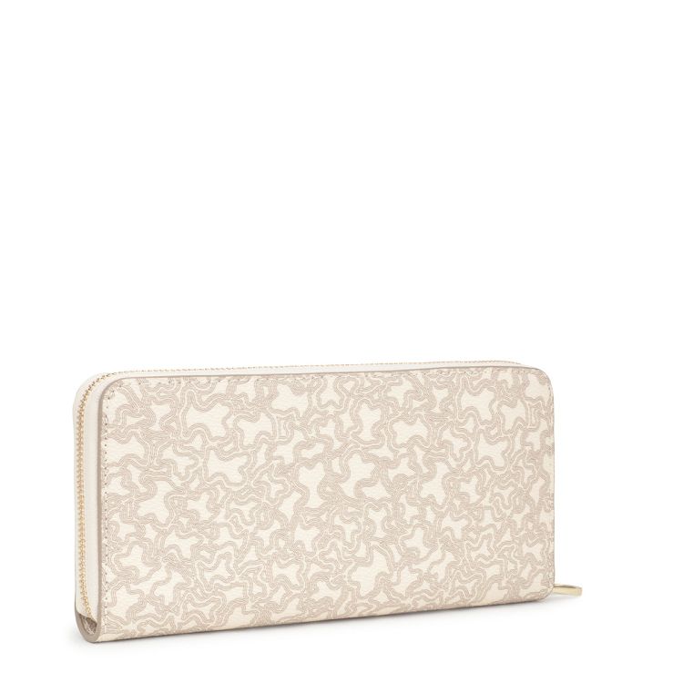 BILLETERA M. KAOS MINI LINES BEIGE - BEIGE