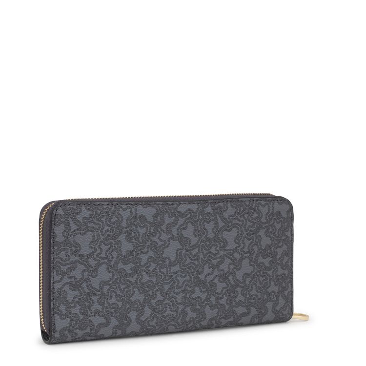BILLETERA M. KAOS MINI LINES GRIS OSCURO - GRIS OSCURO