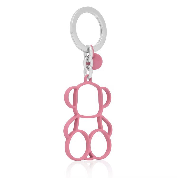 LLAVERO SILHOUETTE BOLD BEAR ROSA - ROSA