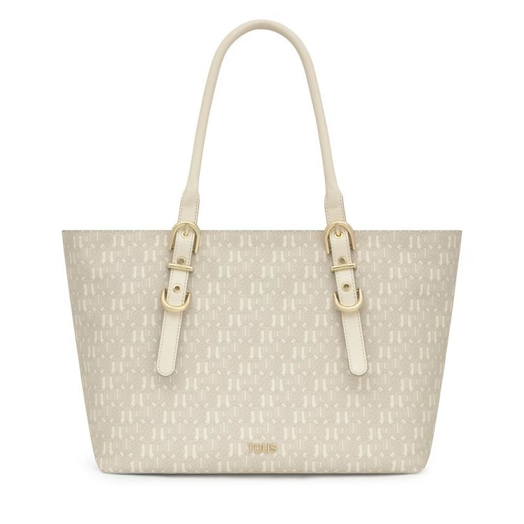 CAPAZO L. TOUS BUCKLES SILHOUETTE BEIGE - BEIGE