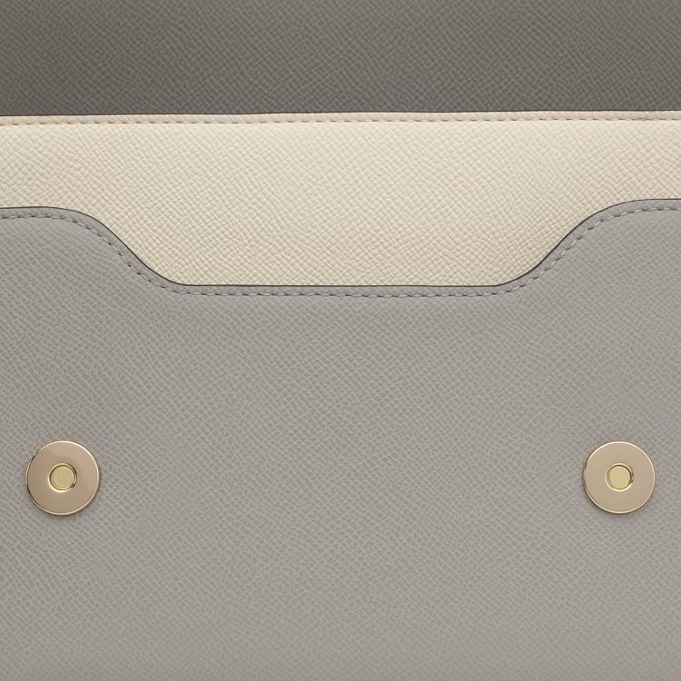 BANDOLERA M. AUDREE SAFFIANO BEIGE-GRIS - BEIGE - GRIS