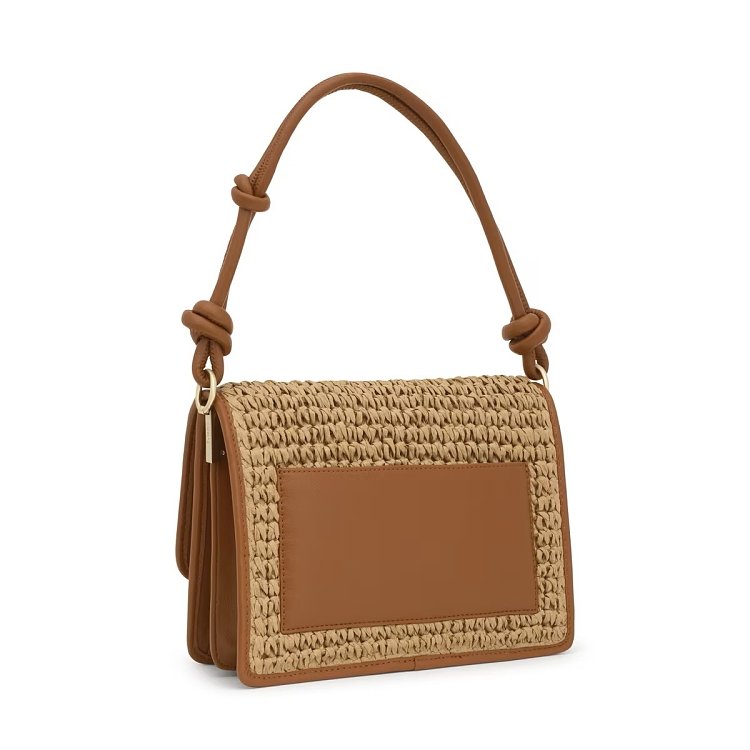 BANDOLERA M.AUDREE RAFIA CAMEL - RAFIA CAMEL