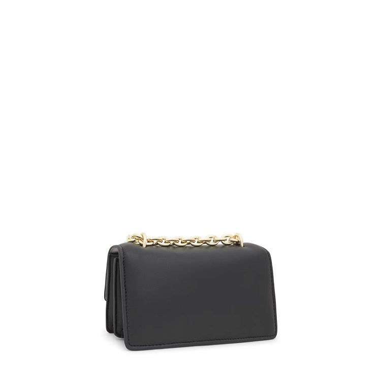 BANDOLERA S. AUDREE LEATHER NEGRO - NEGRO