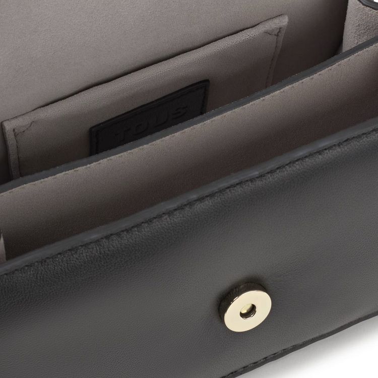 BANDOLERA S. AUDREE LEATHER NEGRO - NEGRO