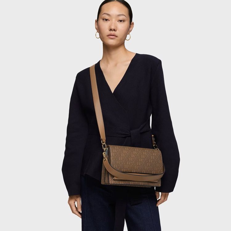 BANDOLERA M. AUDREE T BUCKLES SILH TIERR - TIERRA