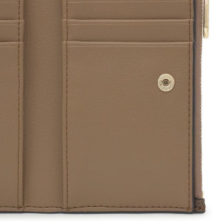 BILLETERA S. T BUCKLES SILHOUETTE TIERRA - TIERRA