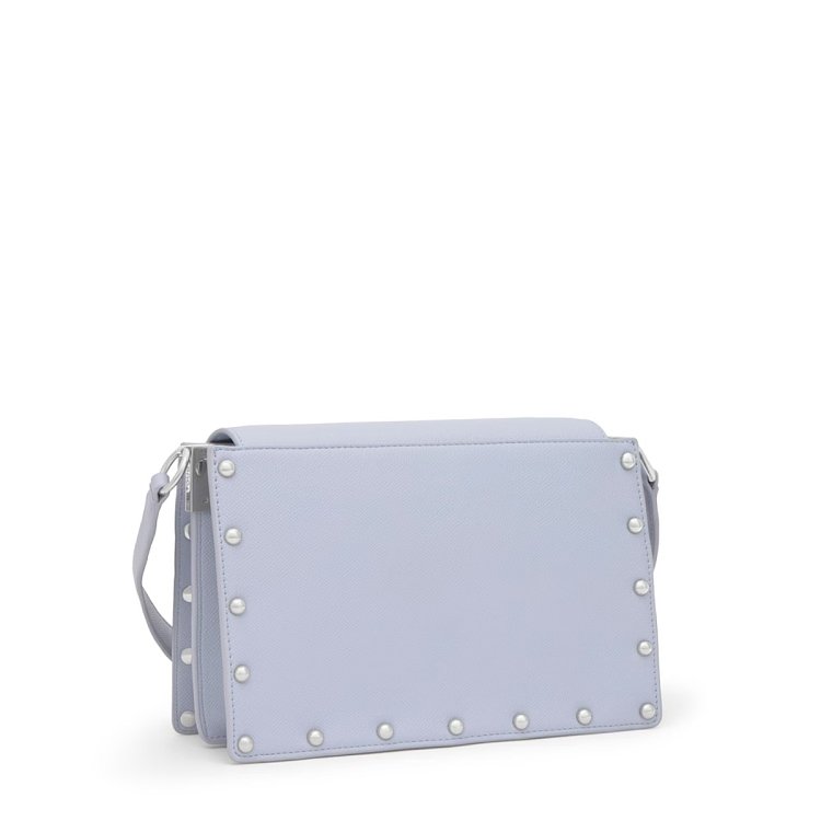 BANDOLERA M. AUDREE STUDS AZUL GRISACEO - AZUL GRISACEO