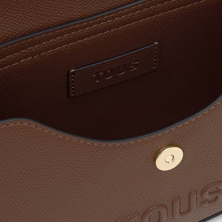 MINI BOLSO SOLAPA TOUS BACK TO BASICS MARRON - MARRON