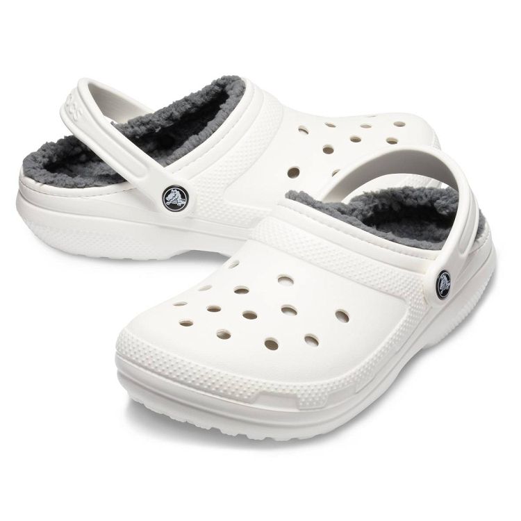 Classic Lined Clog - White/Grey