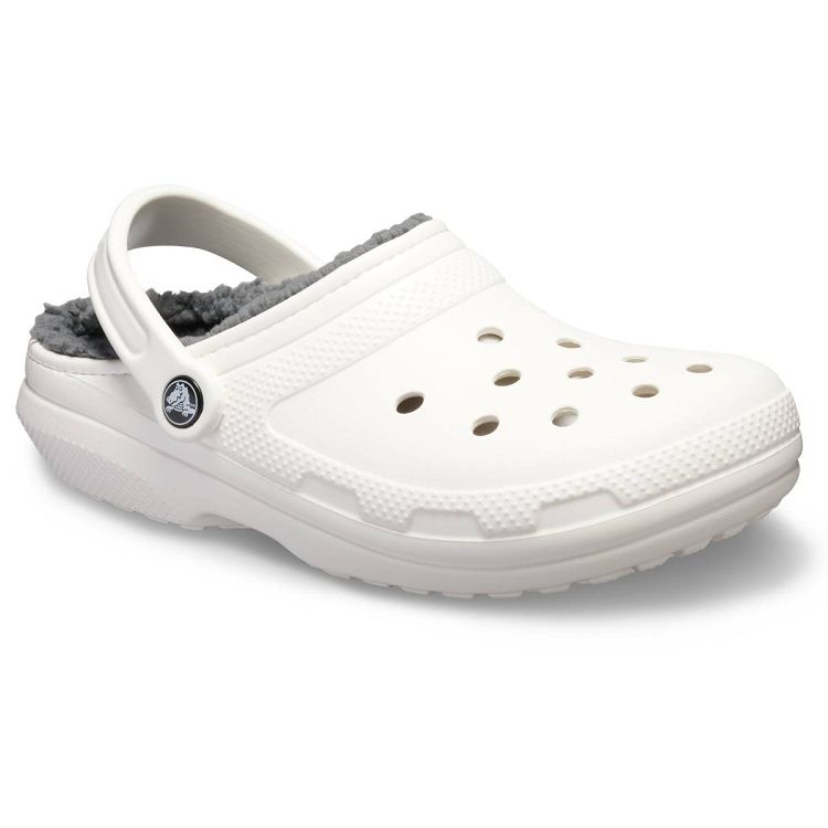 Classic Lined Clog - White/Grey