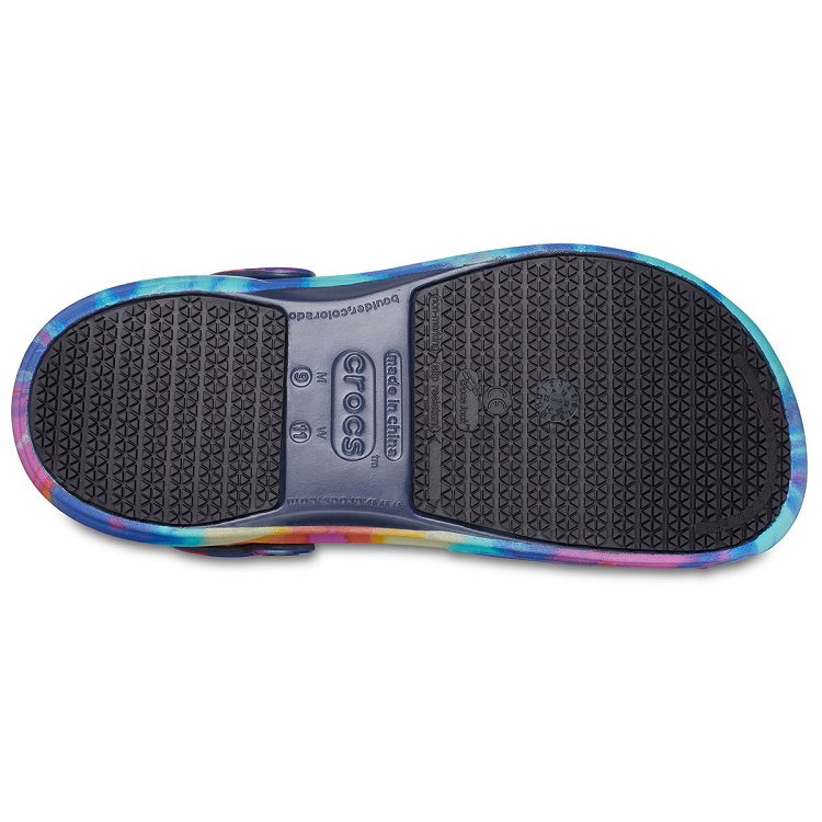 Bistro Graphic Clog - Navy