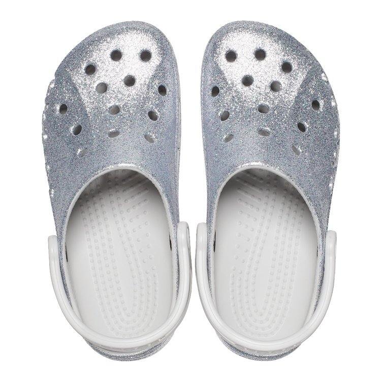 Baya Glitter Clog - Silver Glitter
