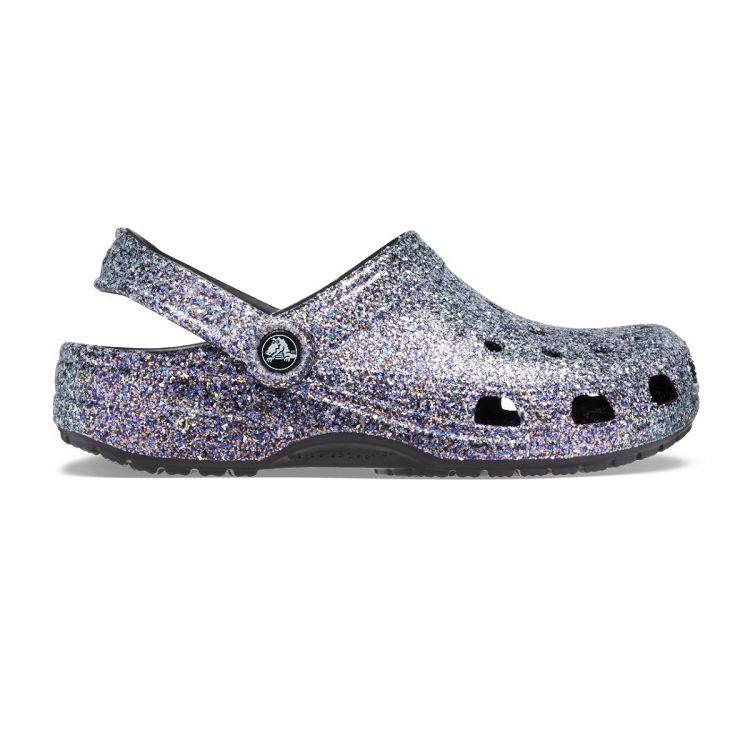 Classic Glitter Clog - Black/Multi
