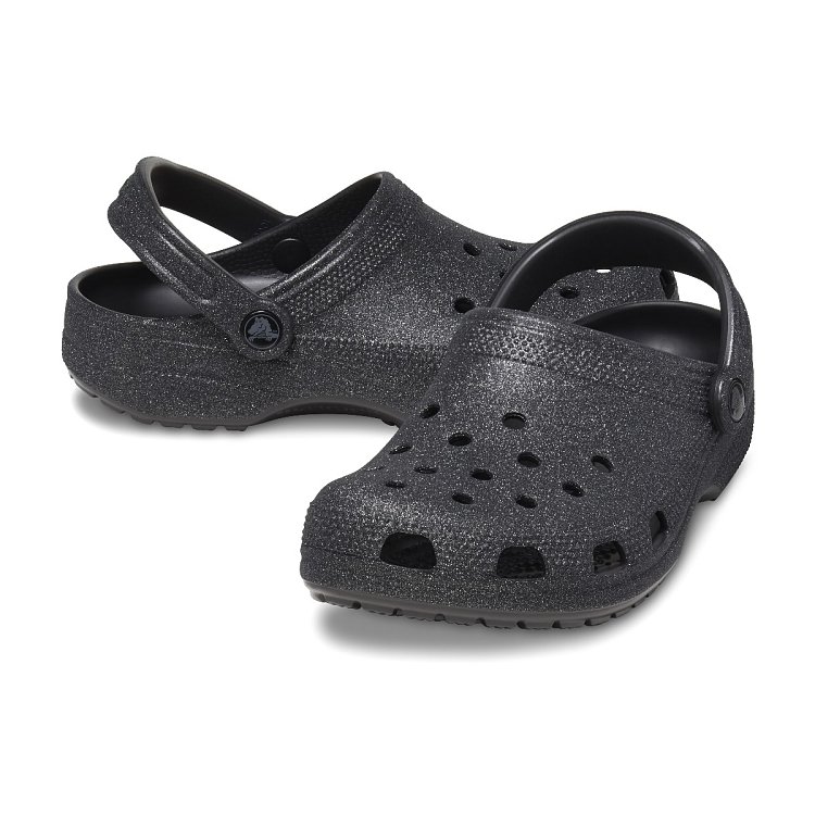 Classic Glitter Clog - Black Glitter