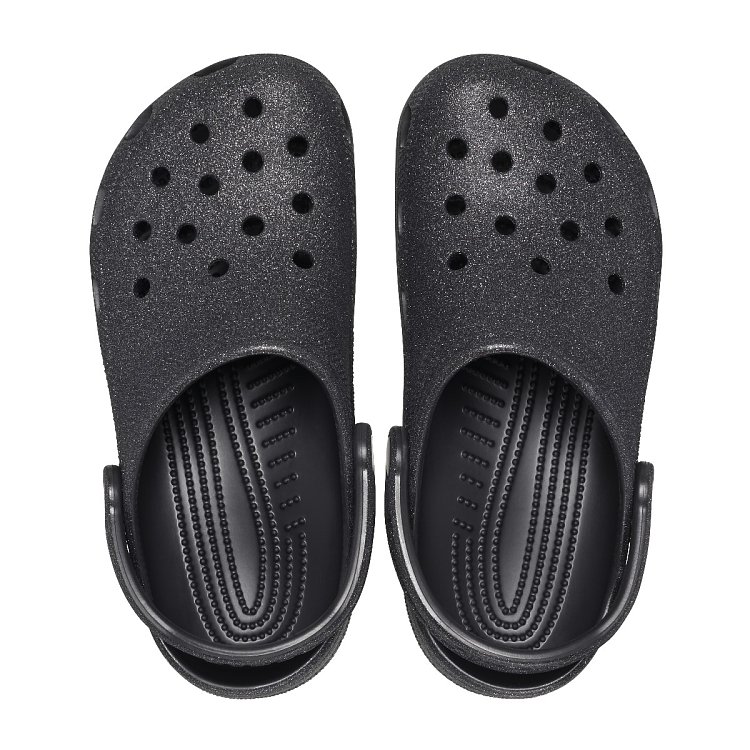 Classic Glitter Clog - Black Glitter