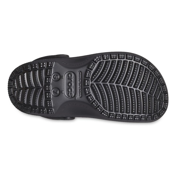 Classic Glitter Clog - Black Glitter