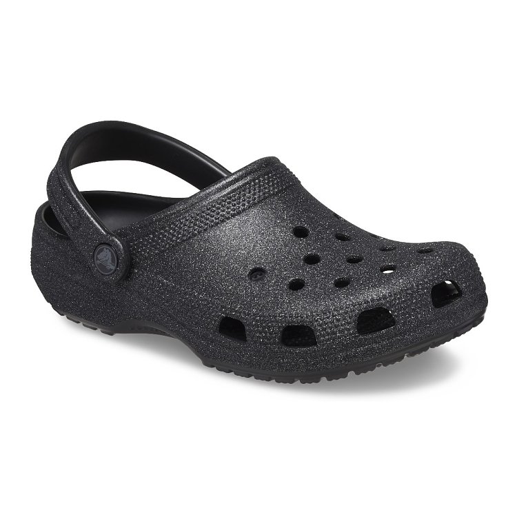 Classic Glitter Clog - Black Glitter