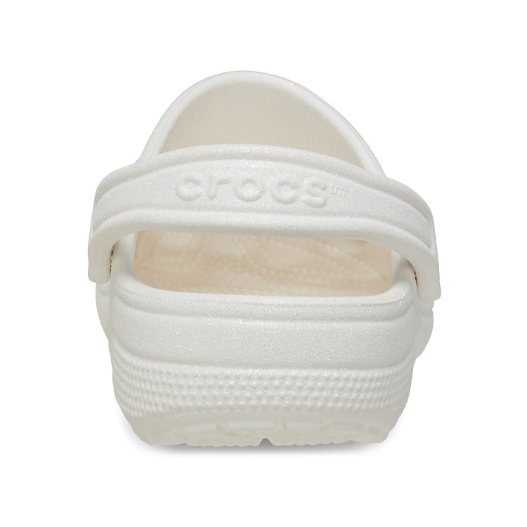 Classic Glitter Clog - White