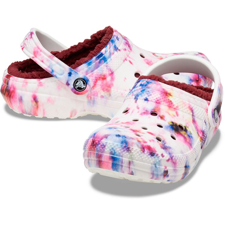 Classic Lined Tie Dye Clog - Garnet/Multi