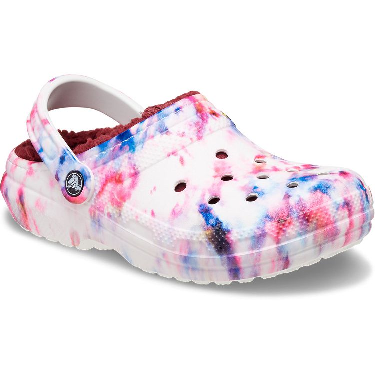 Classic Lined Tie Dye Clog - Garnet/Multi