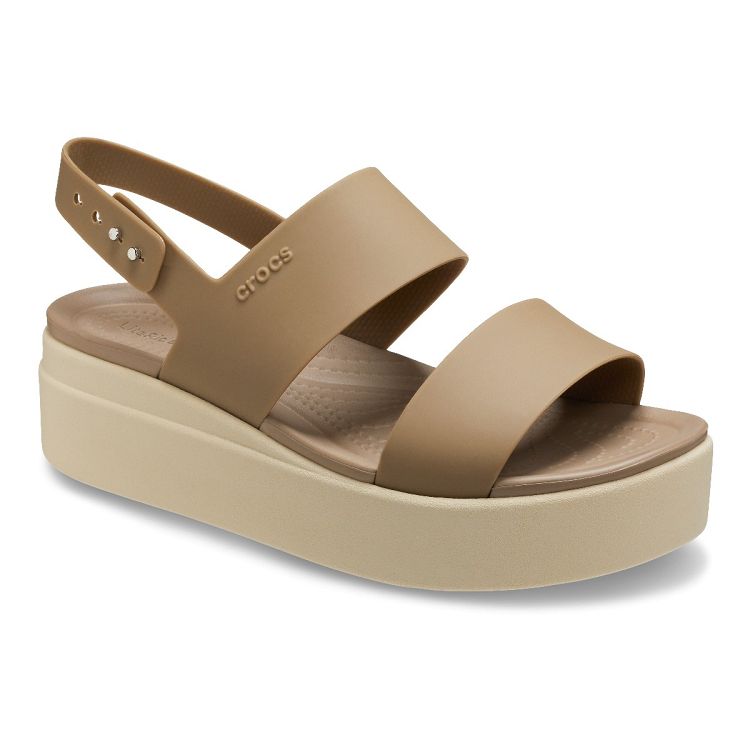 Brooklyn Low Wedge - Khaki/Bone