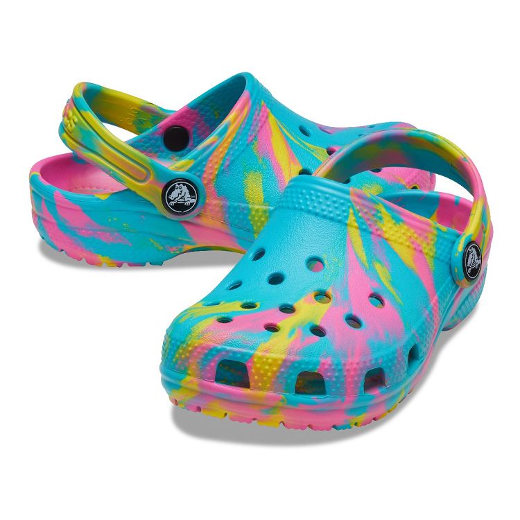 Classic Marbled Clog T - Digital Aqua/Multi
