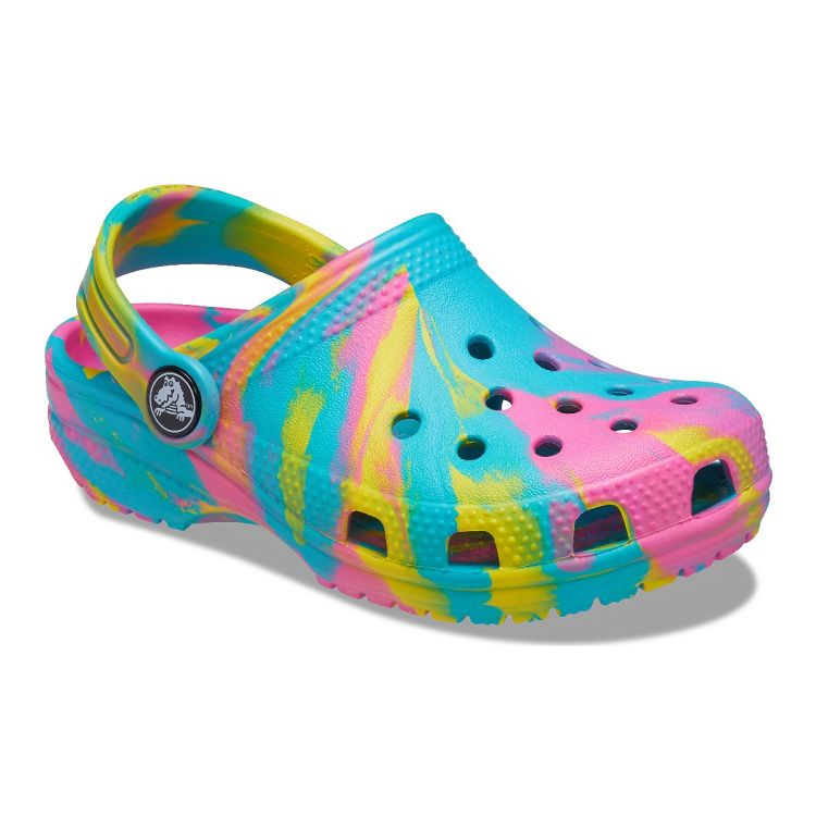 Classic Marbled Clog T - Digital Aqua/Multi