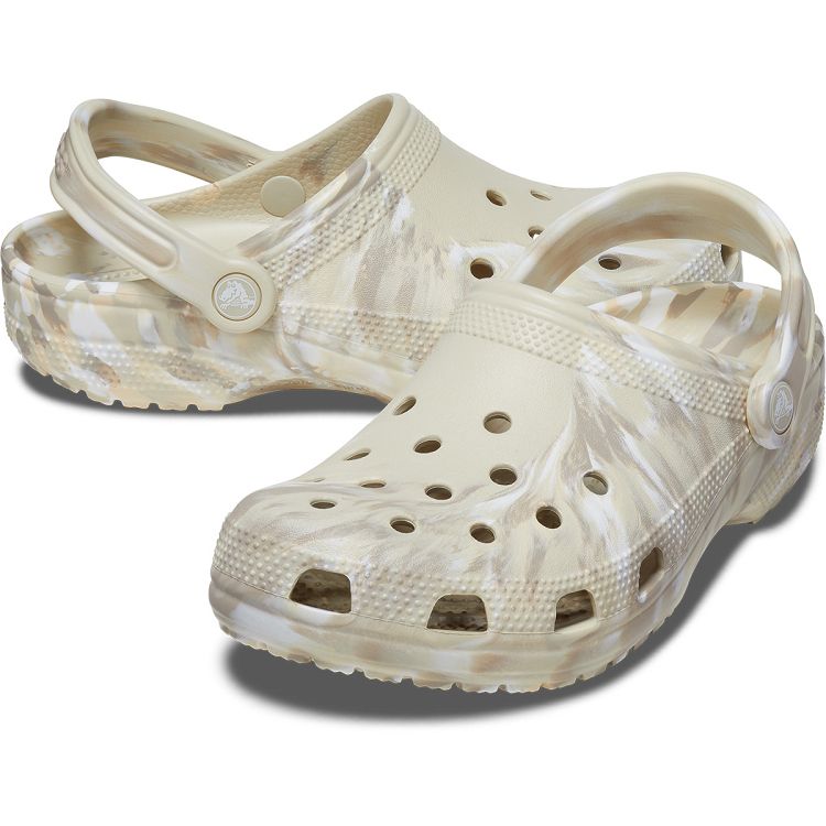 Classic Marbled Clog - Bone/Multi