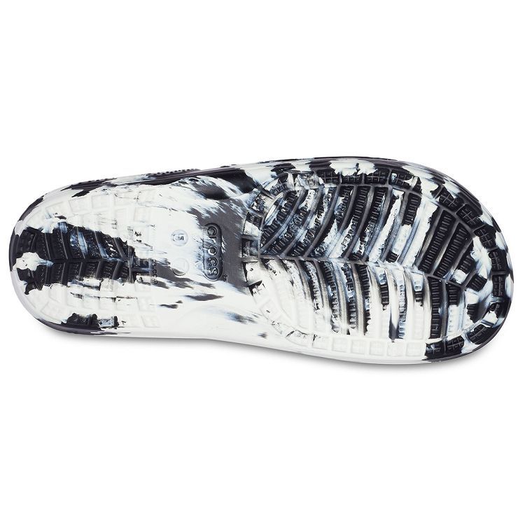 Classic Crocs Marbled Slide - White/Black