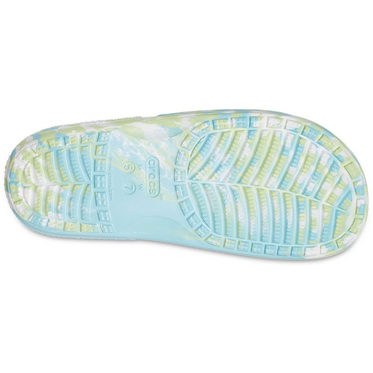 Classic Crocs Marbled Slide - Pure Water/Multi
