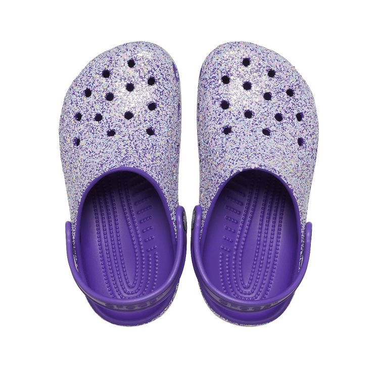 Classic Glitter Clog T - Neon Purple/Multi