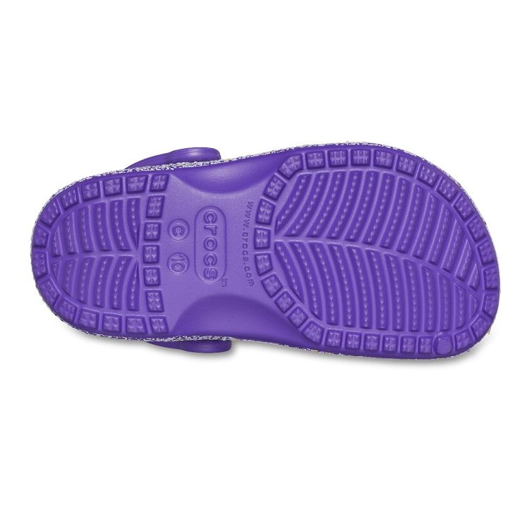 Classic Glitter Clog T - Neon Purple/Multi
