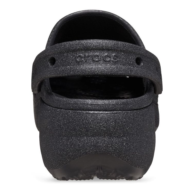 Classic Platform Glitter ClogW - Black