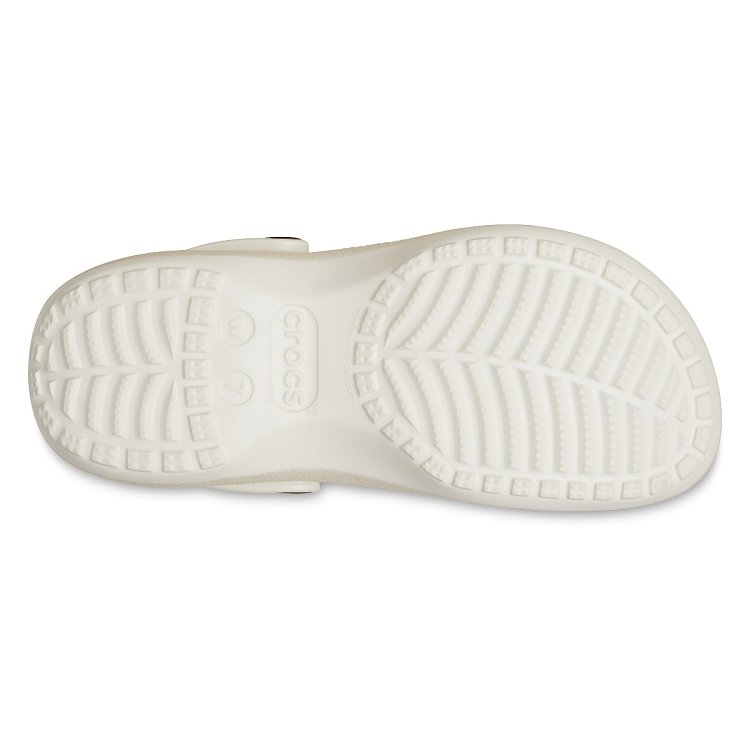 Classic Platform Glitter ClogW - Chalk