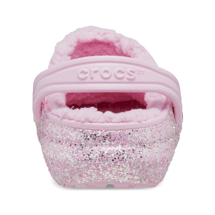 Classic Lined Glitter Clog K - Flamingo