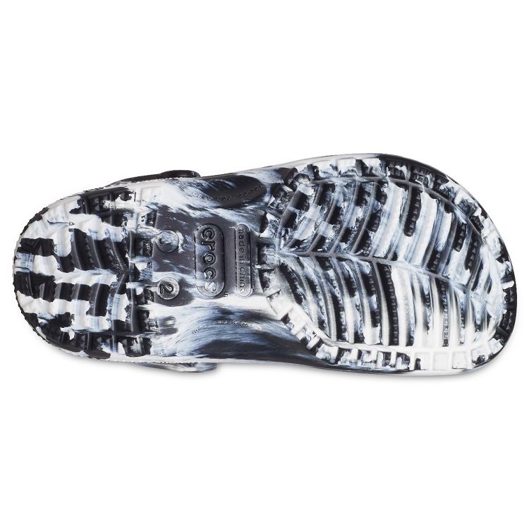 Classic Marbled Clog K - Black/White