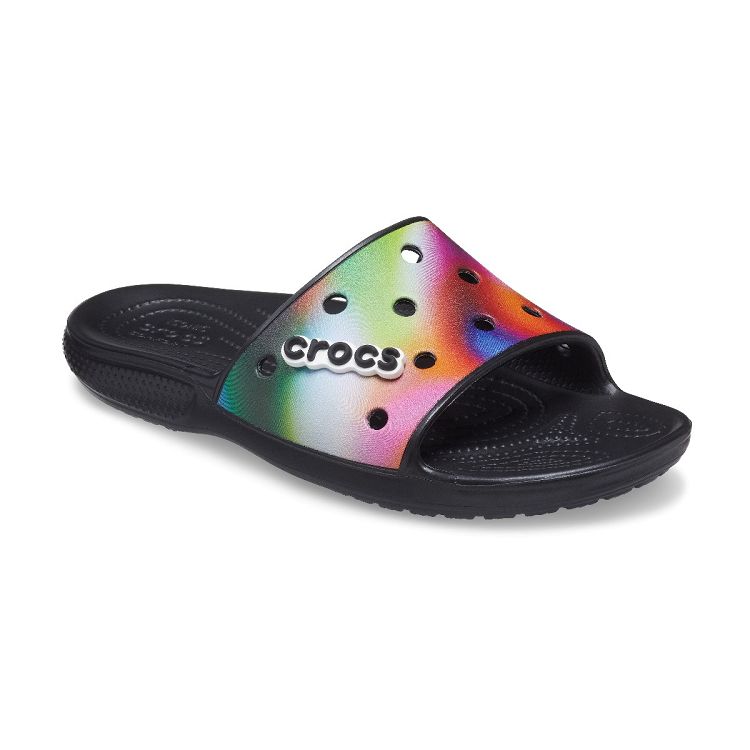 Classic Crocs Solarized Slide - Black/Multi